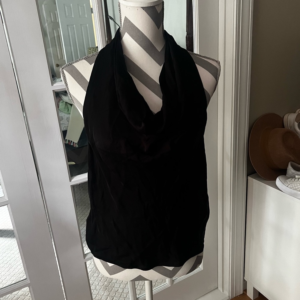 Zara Open Back Beaded Top